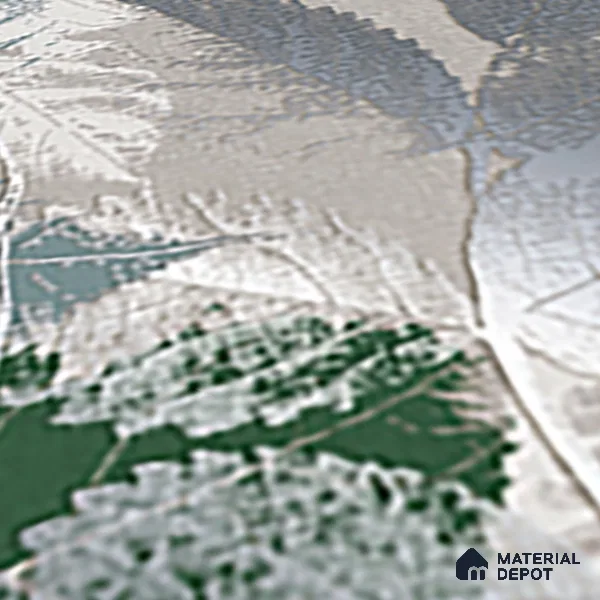 Floral Wall Tile TL 07248 Plana 8001 GLM (Silver) 1 ft x 1 ft Ceramic Matte Finish - 9 mm  | 2 mm Spacer is Mandatory | Please Expect a Slight Variation of Pattern (Sample)
